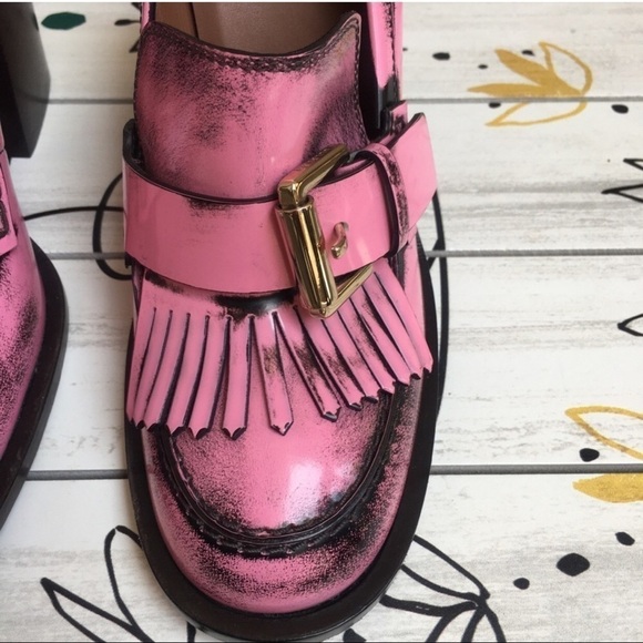 Mulberry Darby High Heel Loafer in pink size 8 - Picture 9 of 12